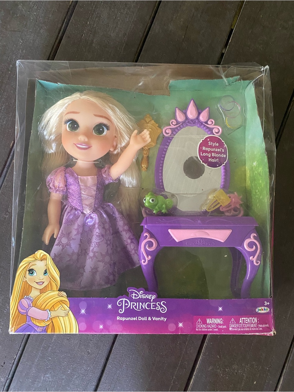 Disney Rapunzel Doll with Purple Dress & Vanity Set